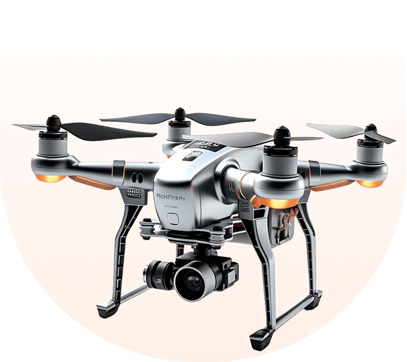 Drone brukt til fotografering og inspeksjon